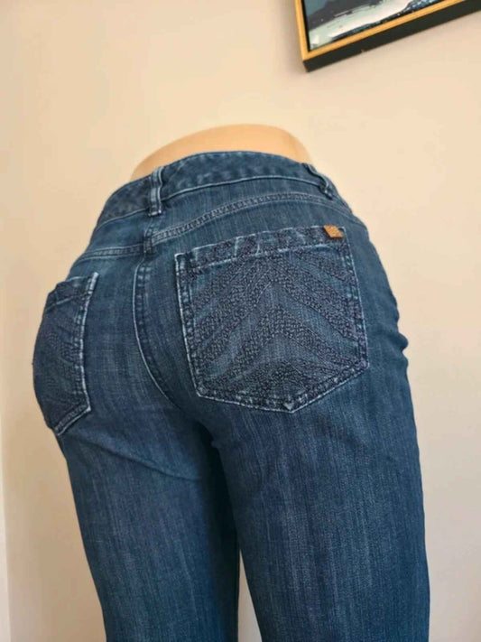 Dana Buchman Mid Rise Bootcut Vintage Y2K Jeans UK Size 8/10 Petite