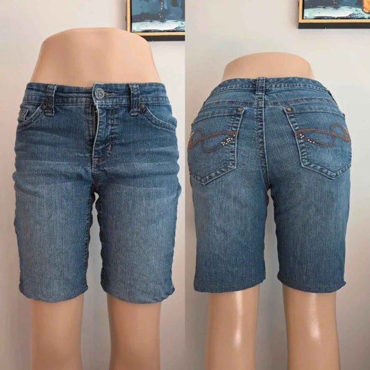 ND Vintage Y2K Low Rise Denim Shorts UK Size 10