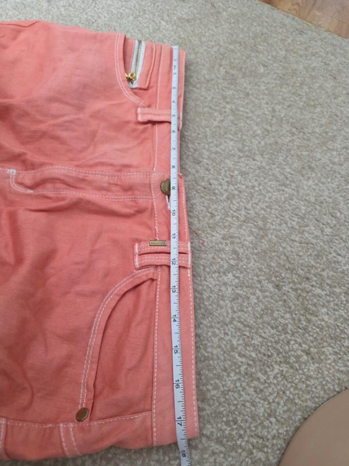 Vintage Y2K Max Jeans Pink Denim Mini Skirt UK Size 14