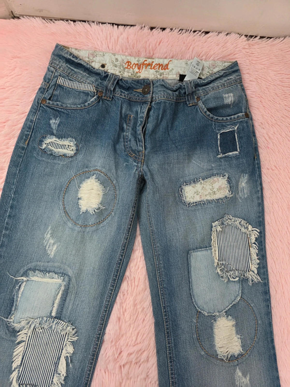 Vintage Y2K Next Boyfriend Mid Rise Jeans UK size 12