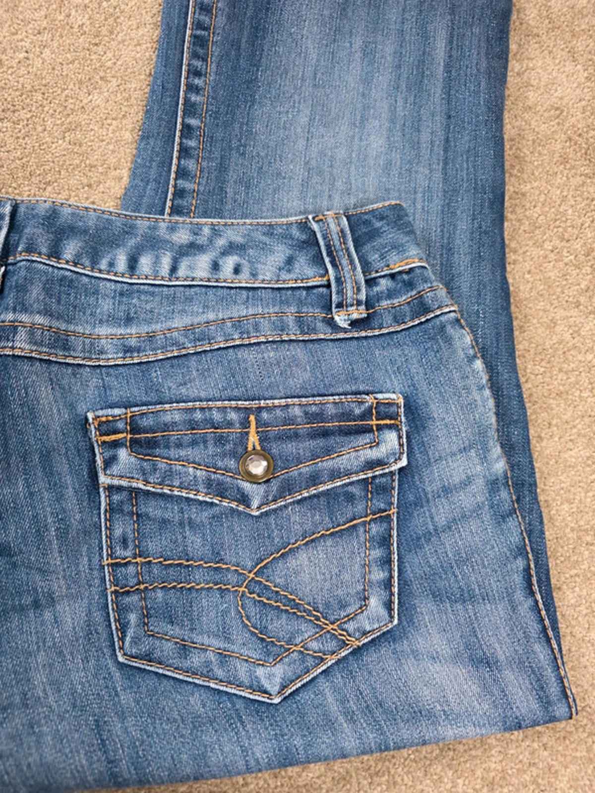 Vintage Y2K INC Denim Curvy Fit Bootcut Jeans UK Size 12