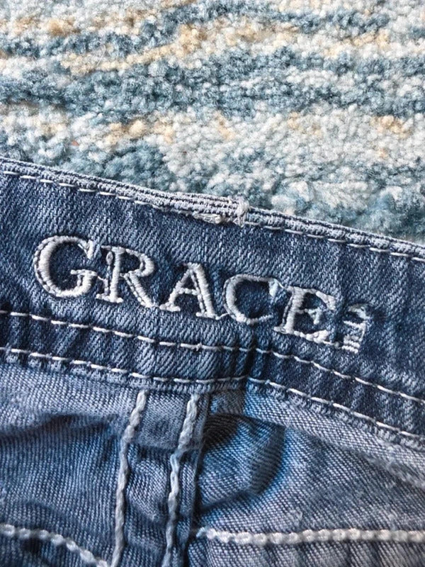 Grace in LA Low Rise Bootcut Vintage Y2K Jeans UK Size 6 Tall