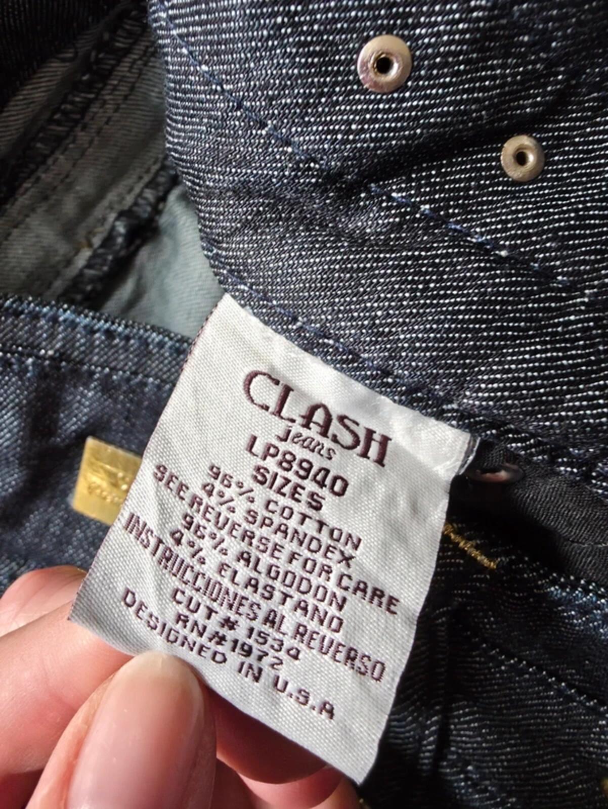 Clash Low Rise Skinny Vintage Y2K Jeans UK Size 6