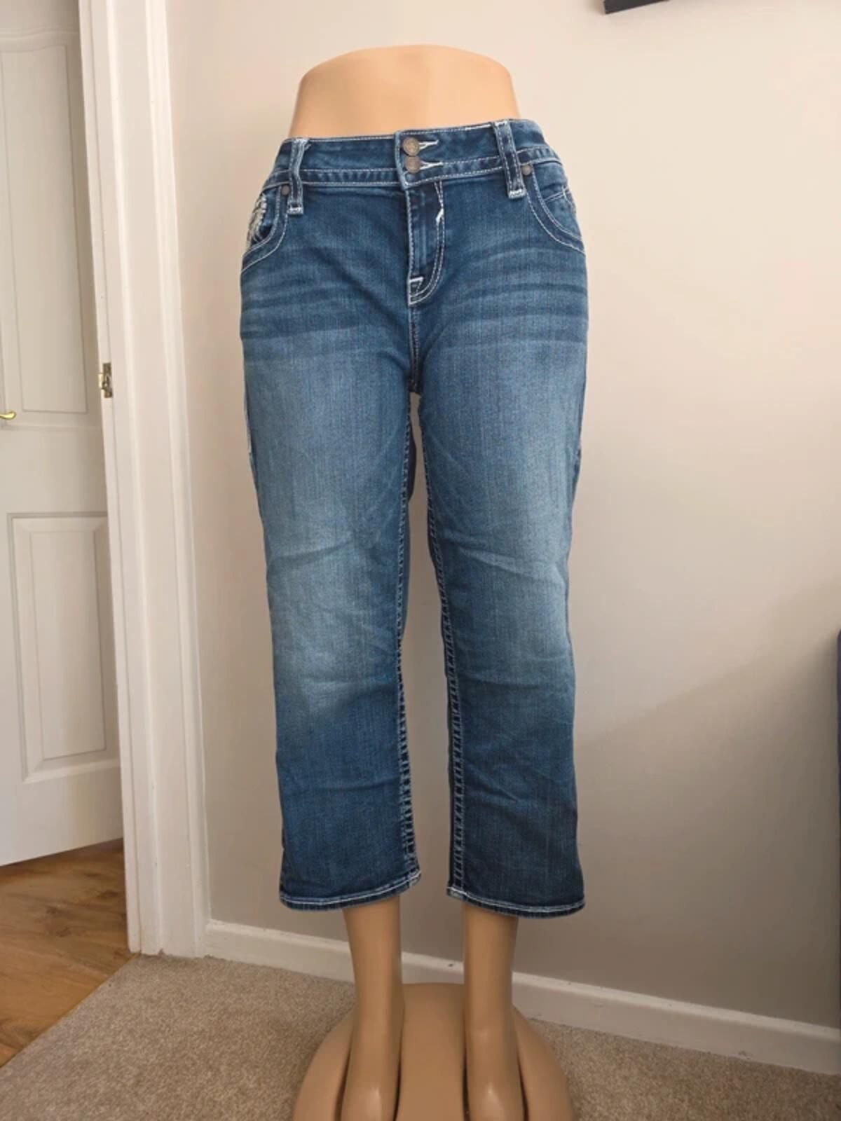 Vigoss Mid Rise Capri Vintage Y2K Jeans UK Size 18