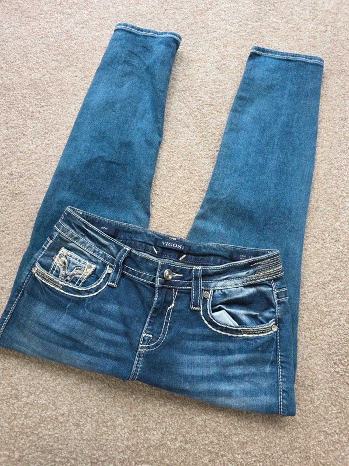 Vintage Y2K Low Rise Vigoss Capri Jeans – UK Size 10