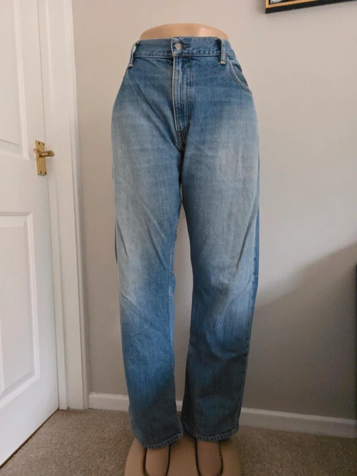 Polo Ralph Lauren High Rise Relaxed Straight Vintage Y2K Jeans UK Size 20/22