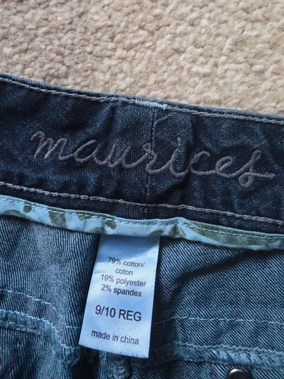 Maurices Mid Rise Wide Bootcut Jeans UK Size 10/12 Vintage Y2K