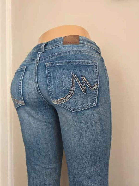 Maurices Low Rise Baby Bootcut Vintage Y2K Jeans UK Size 8