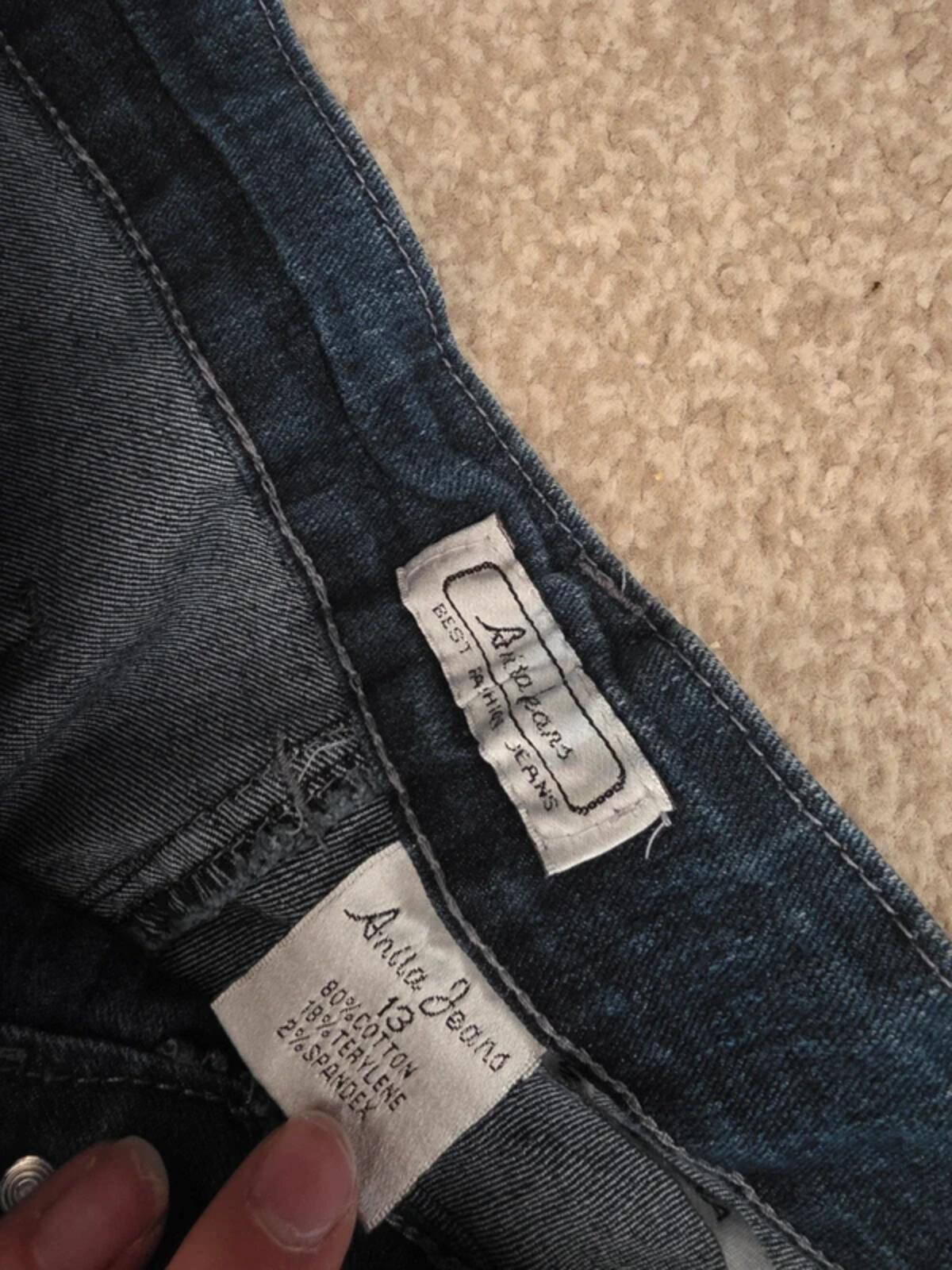 Anita Mid Rise Bootcut Jeans UK Size 14 Petite