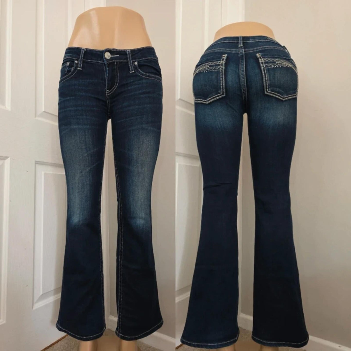 Daytrip Low Rise Bootcut Vintage Y2K Jeans UK Size 4/6 Petite