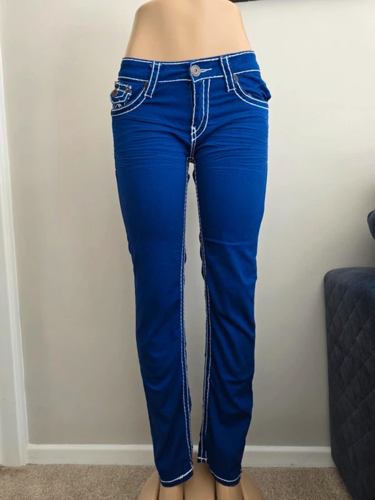 Fashion Denim Low Rise Slim Vintage Y2K Jeans UK Size 8