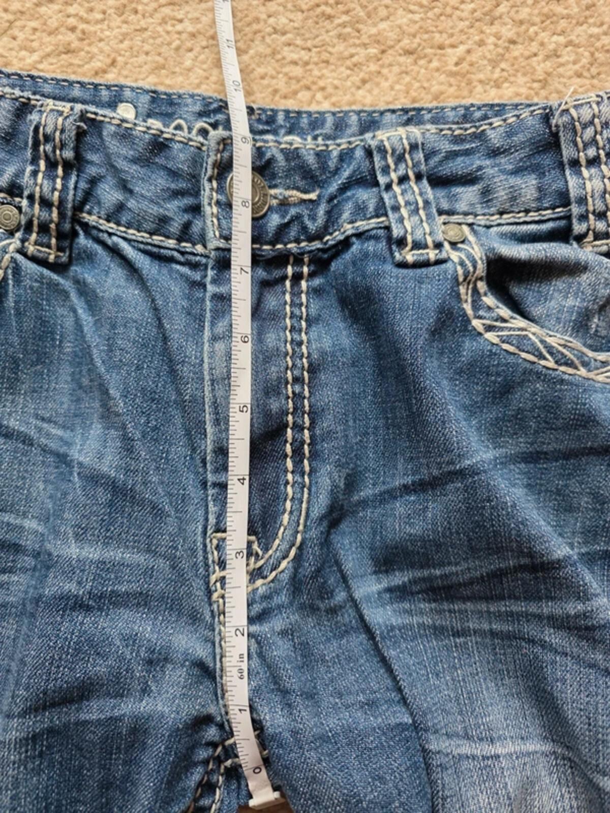 Vintage Y2K Rock & Roll Cowgirl Mid Rise Boyfriend Jeans UK Size 10 tall