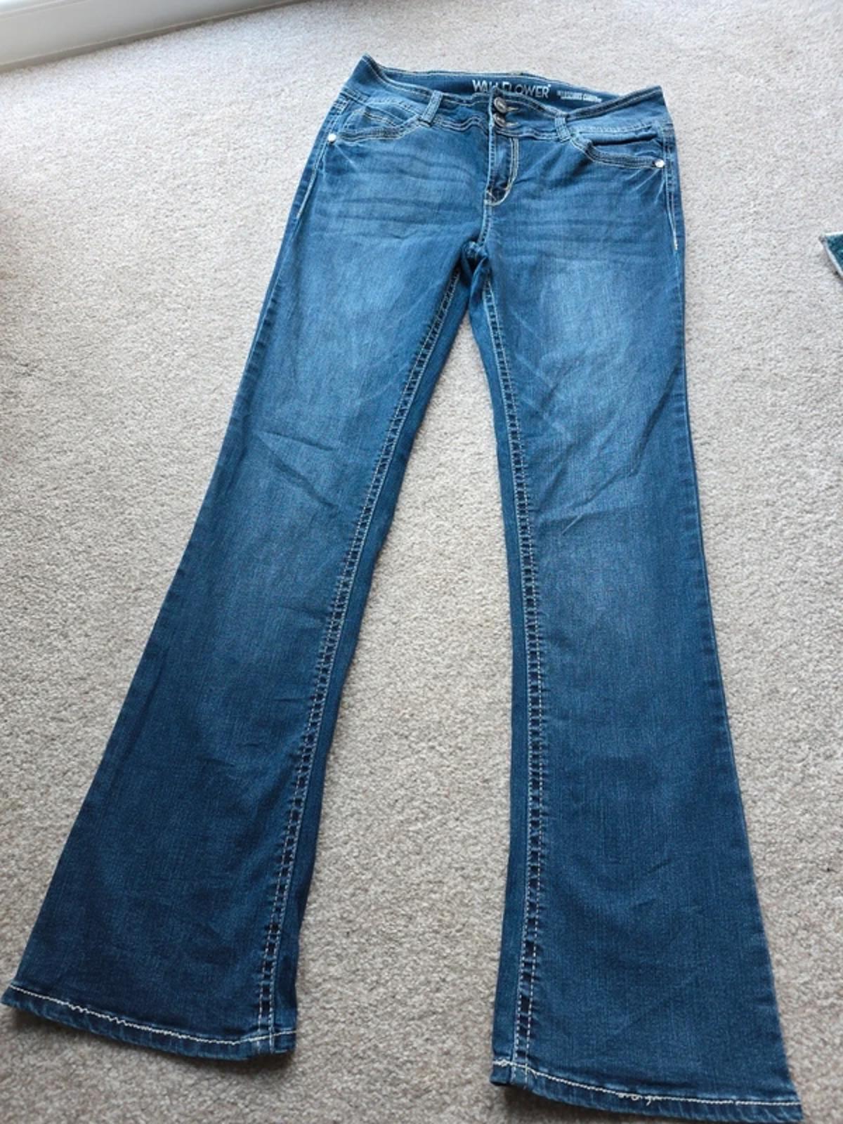 Vintage Y2K Wallflower Mid Rise Bootcut Jeans UK Size 12 Petite