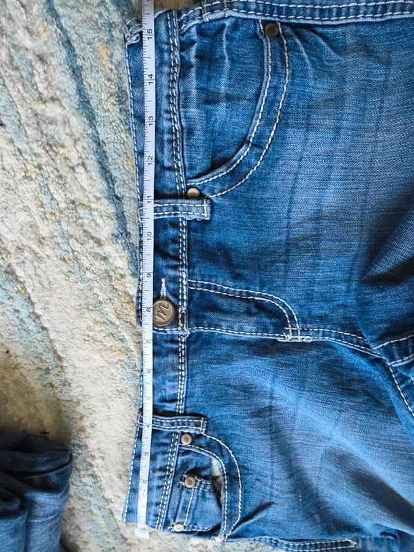 Maurices Low Rise Baby Bootcut Vintage Y2K Jeans UK Size 8