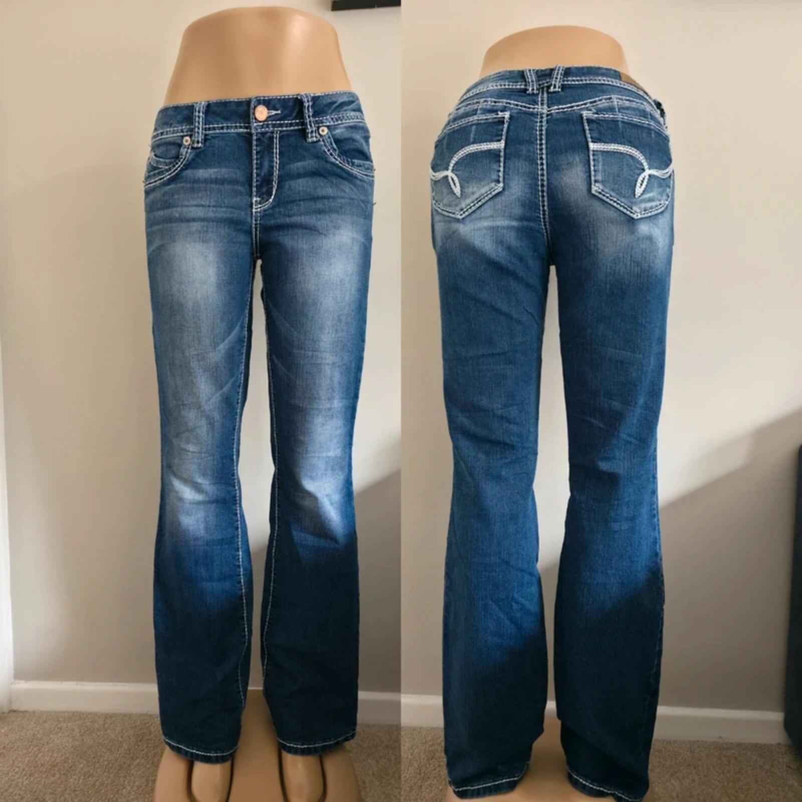 YMI Low Rise Bootcut Vintage Y2K Jeans UK Size 12 Tall