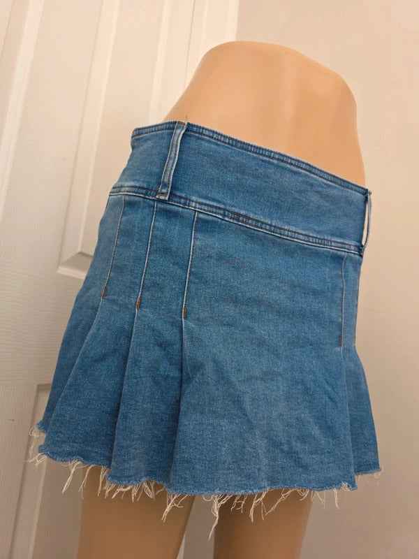 Scout Low Rise Mini Denim Skirt UK Size 12