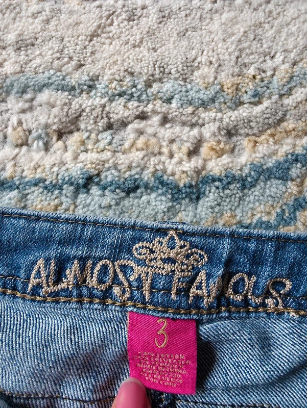 Almost Famous Ultra Low Rise Bootcut Vintage Y2K Jeans UK Size 6