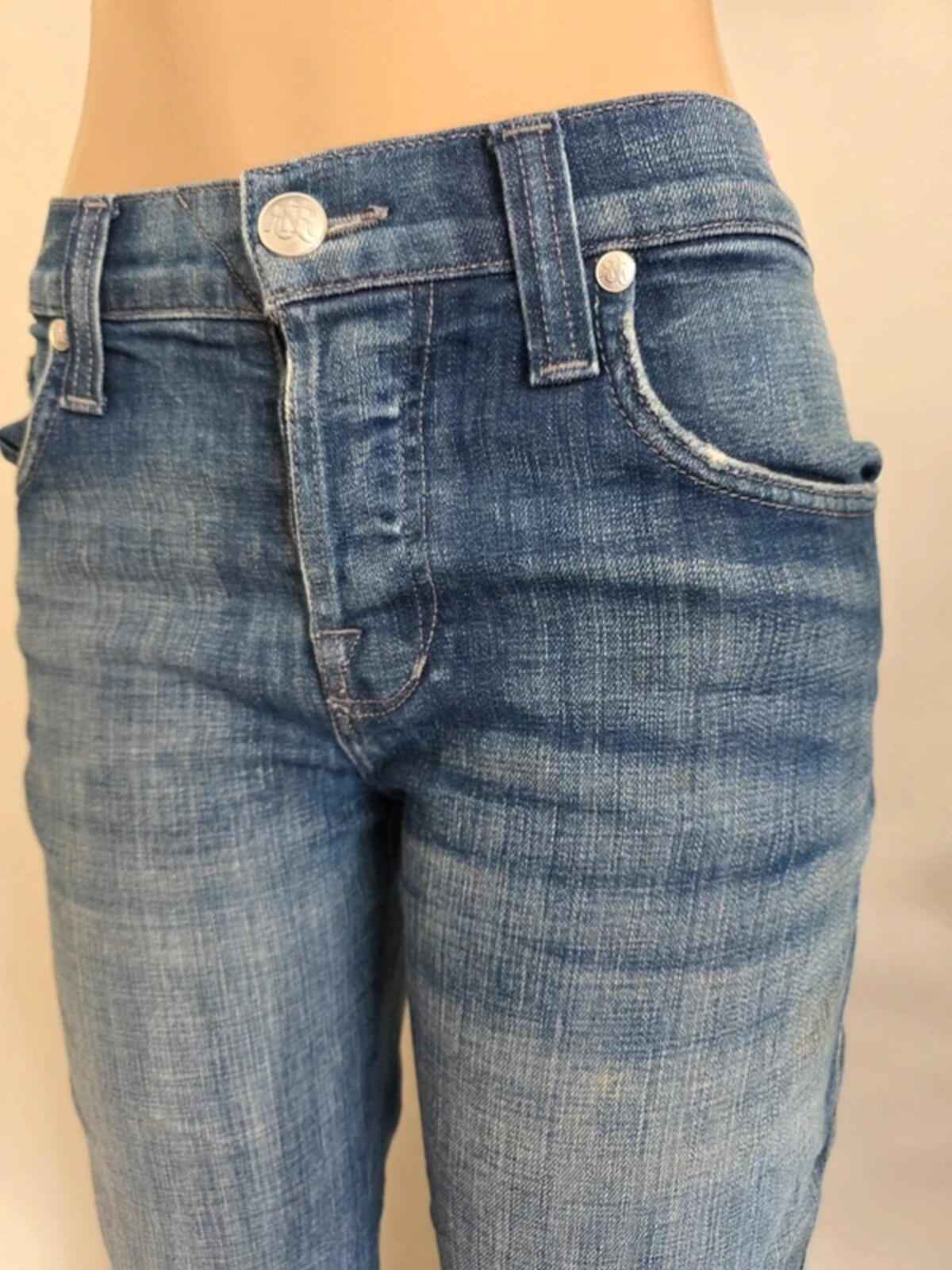 Vintage Y2K Rock & Republic Mid Rise Cropped Jeans UK Size 14