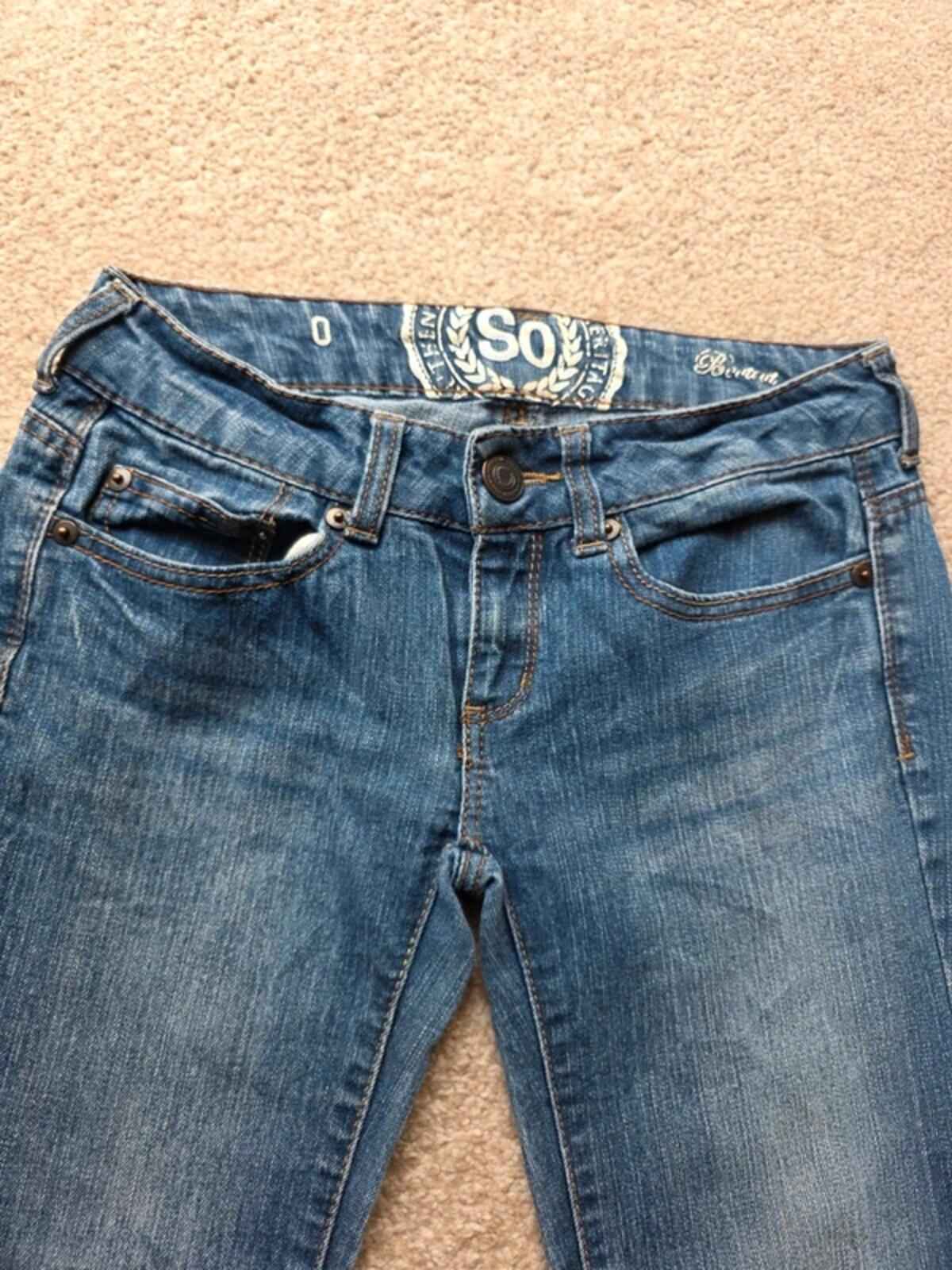 Vintage Y2K Authentic American Heritage Ultra Low Rise Bootcut Jeans UK Size 6