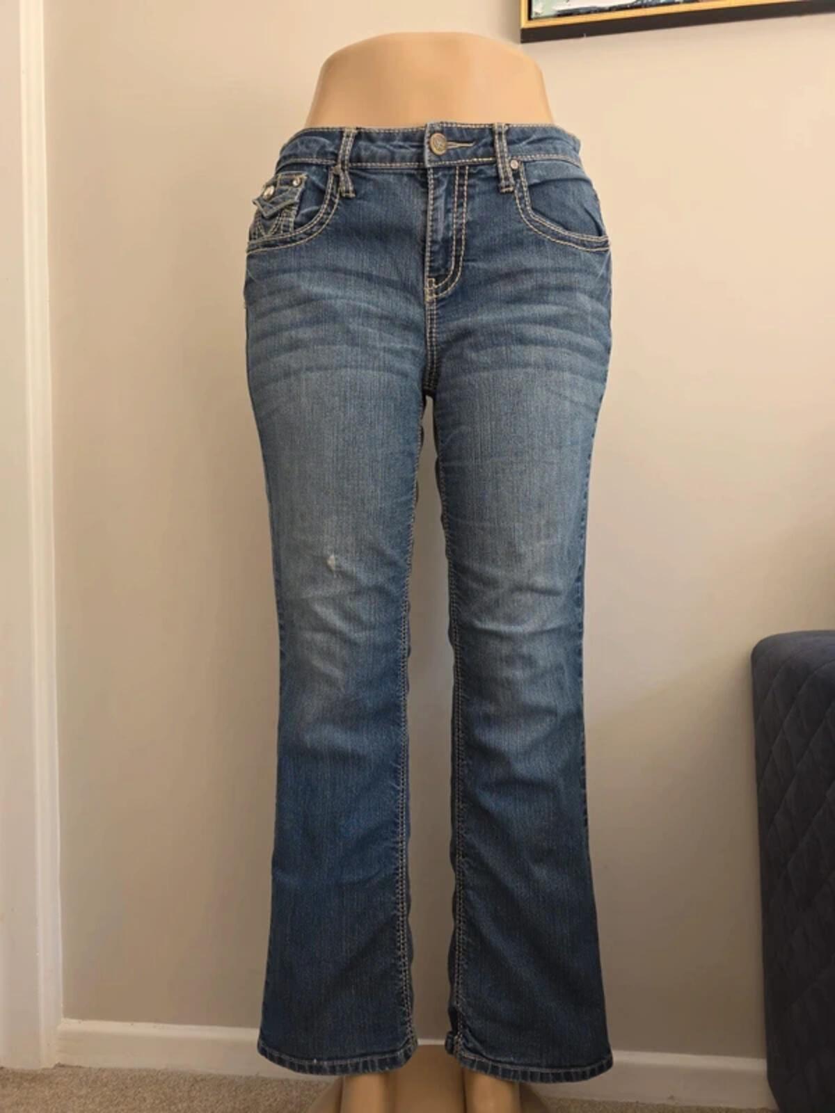 Earl Jeans Mid Rise Bootcut Vintage Y2K Jeans UK Size 12 Petite