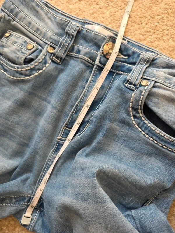 Vintage Y2K Y Jeans Mid Rise Bootcut Jeans UK Size 4-6