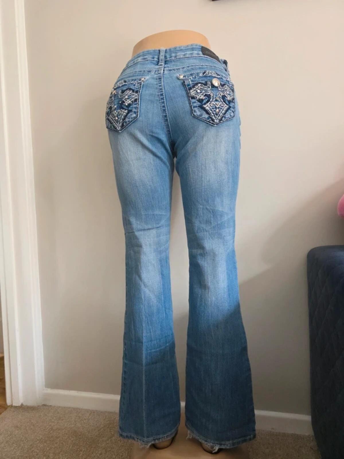 ZCO Jeans Low Rise Bootcut Vintage Y2K Jeans UK Size 10