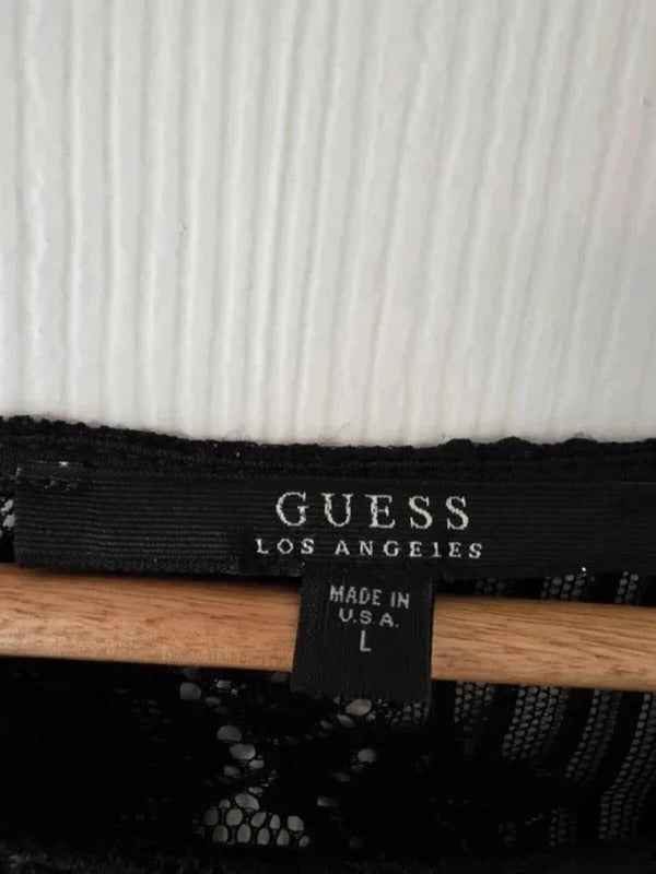 Vintage Y2K Guess Mid Rise Lace Top UK Size 12