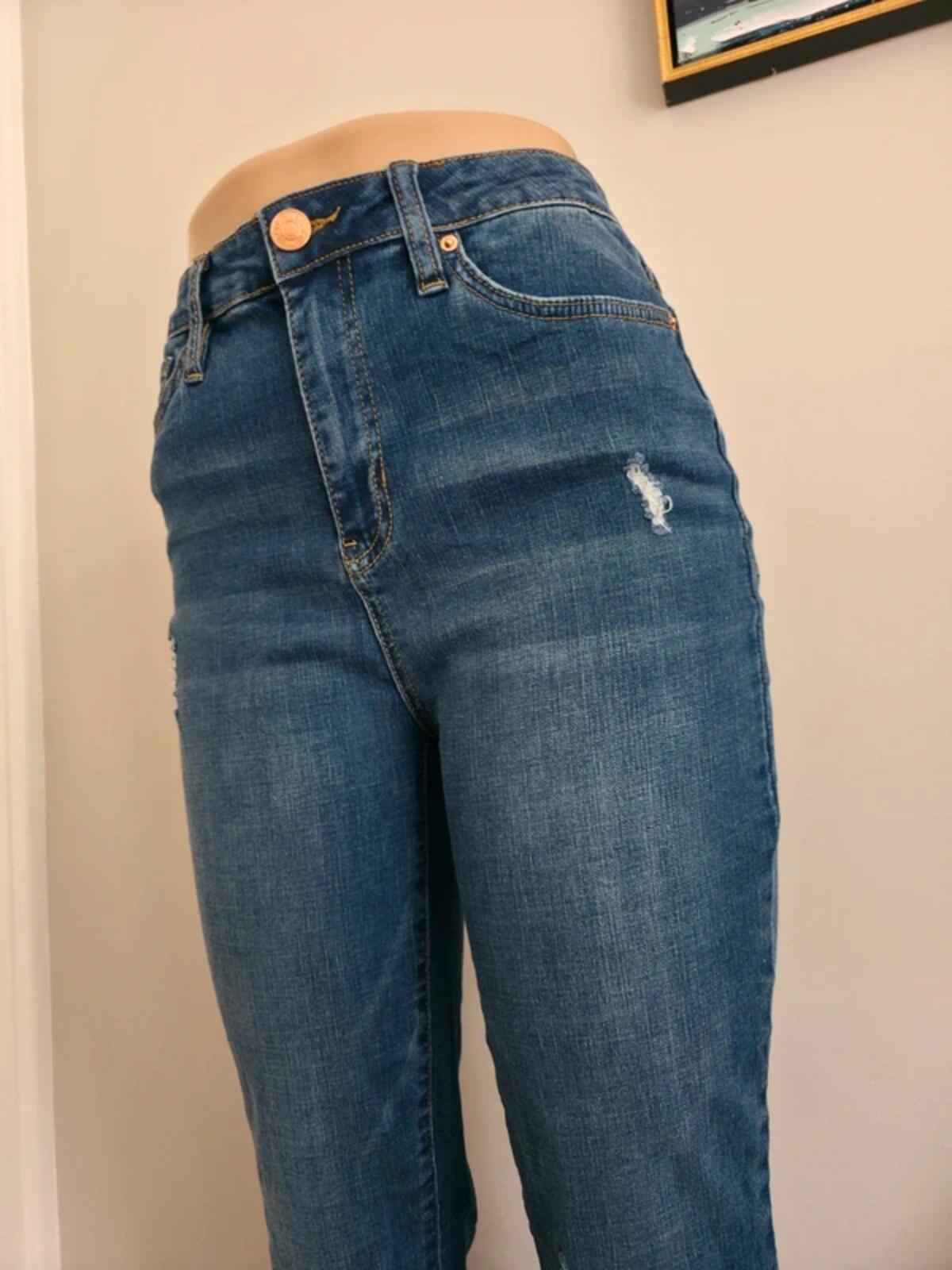YMI High Rise Flared Vintage Y2K Jeans UK Size 8 Tall