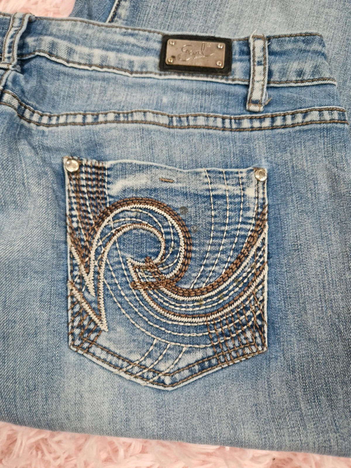 Vintage Y2K Earl Jeans Mid Rise Cropped Jeans UK Size 14/16