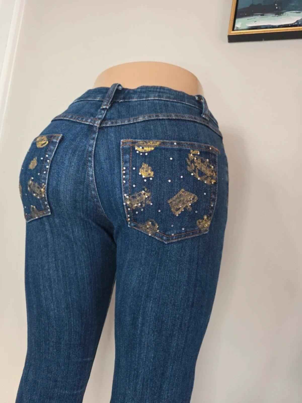 Crest Jeans Low Rise Bootcut Vintage Y2K Jeans UK Size 4/6