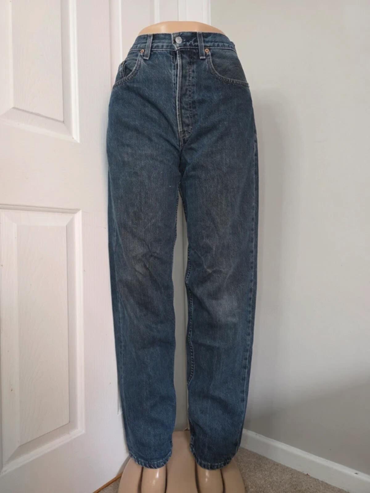 Levi's High Rise Relaxed Mum Vintage Y2K Jeans UK Size 12 Tall