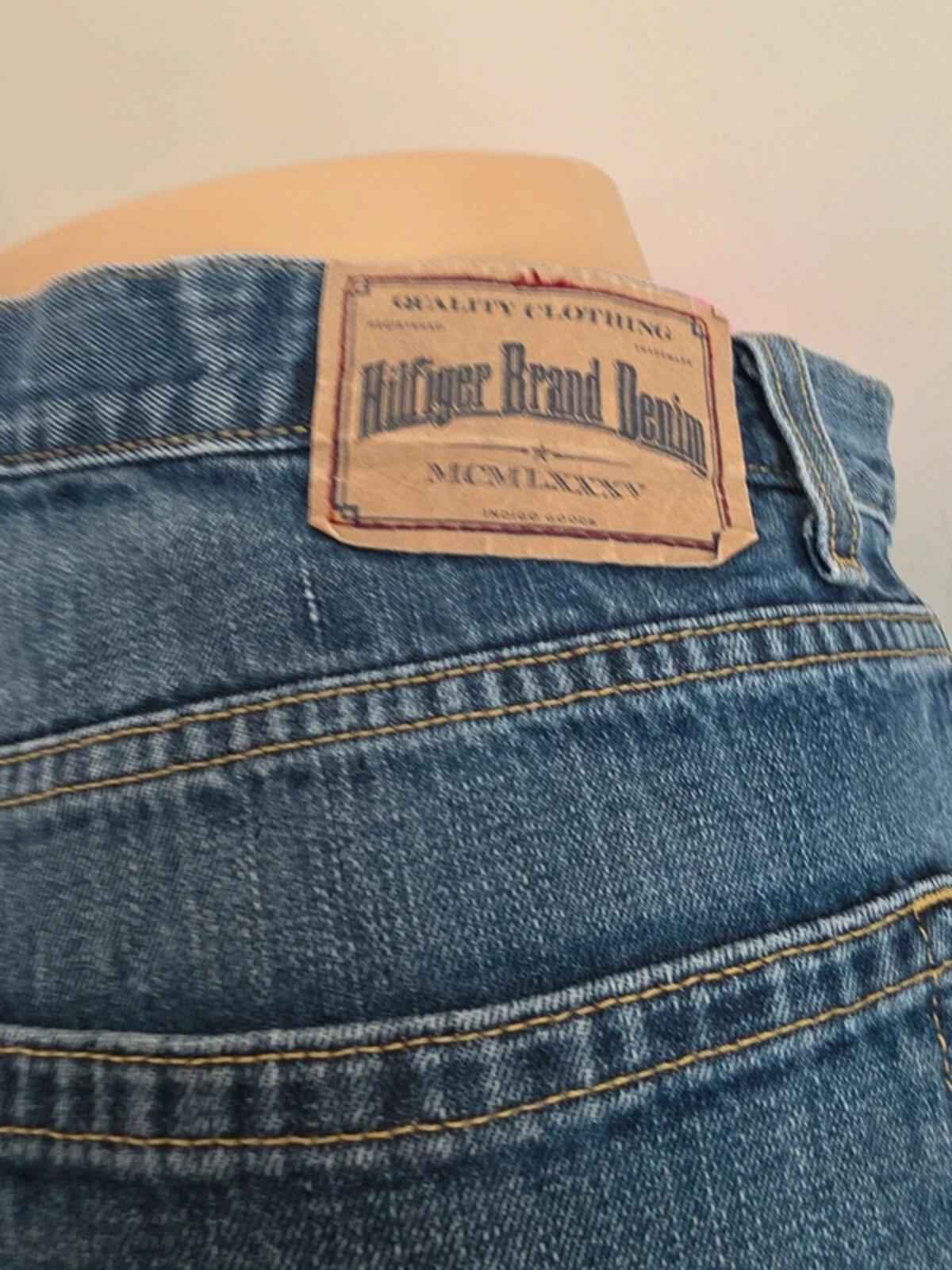Tommy Hilfiger High Rise Straight Relaxed Vintage Y2K Jeans UK Size 16 Petite