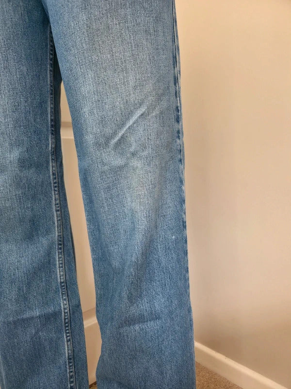 Arizona High Rise Baggy Straight Vintage Y2K Jeans UK Size 14