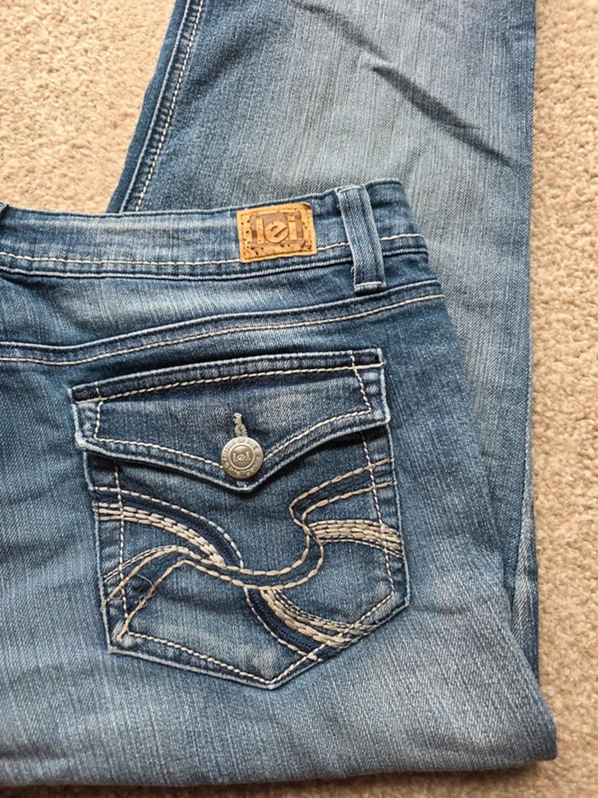 Vintage Y2K Lei Hipster Flare Jeans UK Size 14 Tall