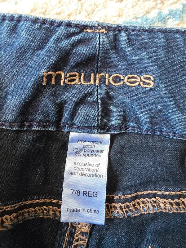 Maurices Low Rise Bootcut Vintage Y2K Jeans UK Size 8/10 Tall