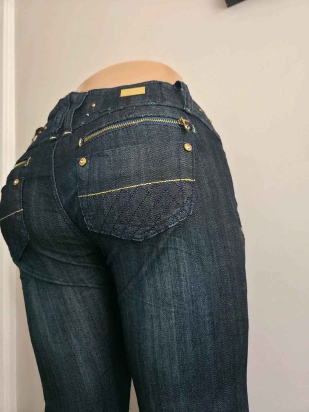 Clash Low Rise Skinny Vintage Y2K Jeans UK Size 6