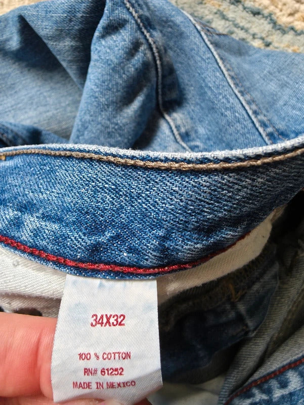Arizona High Rise Baggy Straight Vintage Y2K Jeans UK Size 14