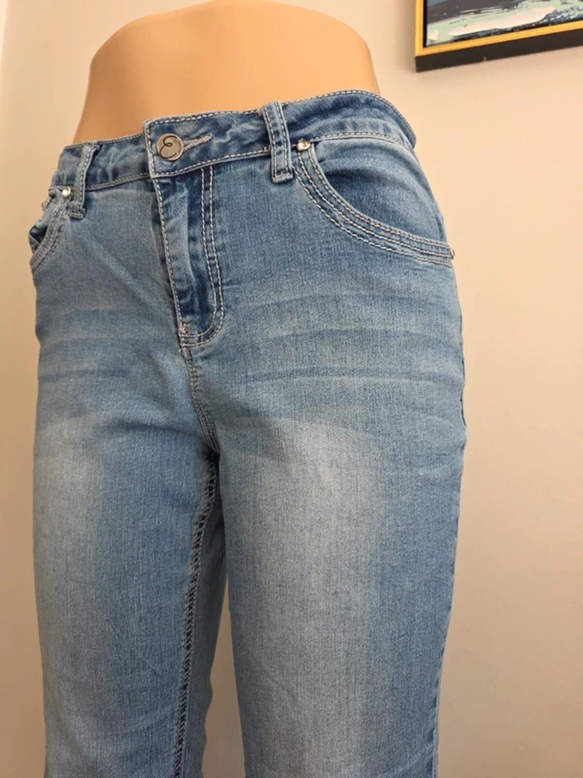 Earl Petite Mid Rise Bootcut Vintage Y2K Jeans UK Size 12