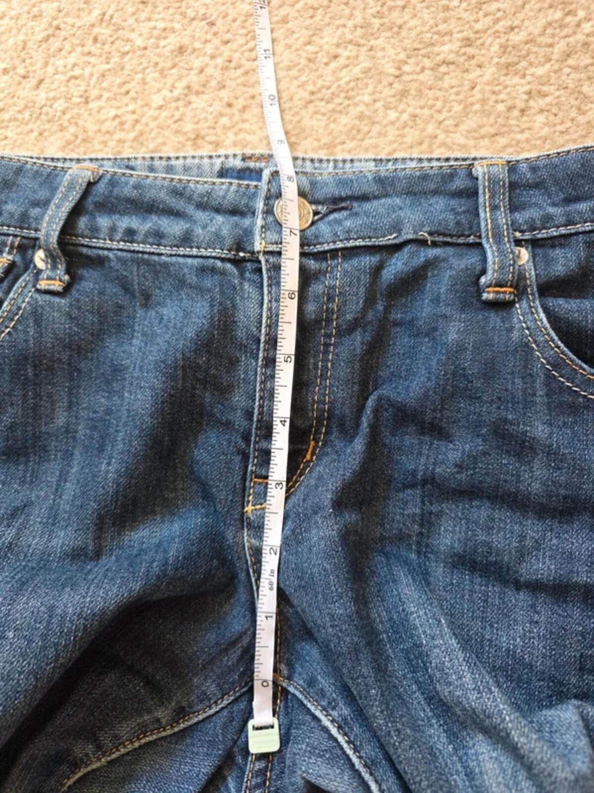 Vintage Y2K G.U. Mid Rise Cropped Jeans UK Size 8 tall