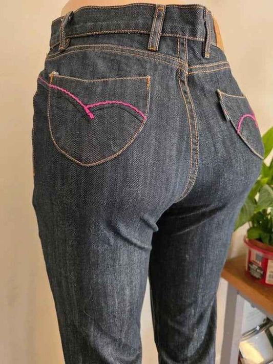 Vintage Y2K Sharon Mid Rise Bootcut Jeans UK Size 8