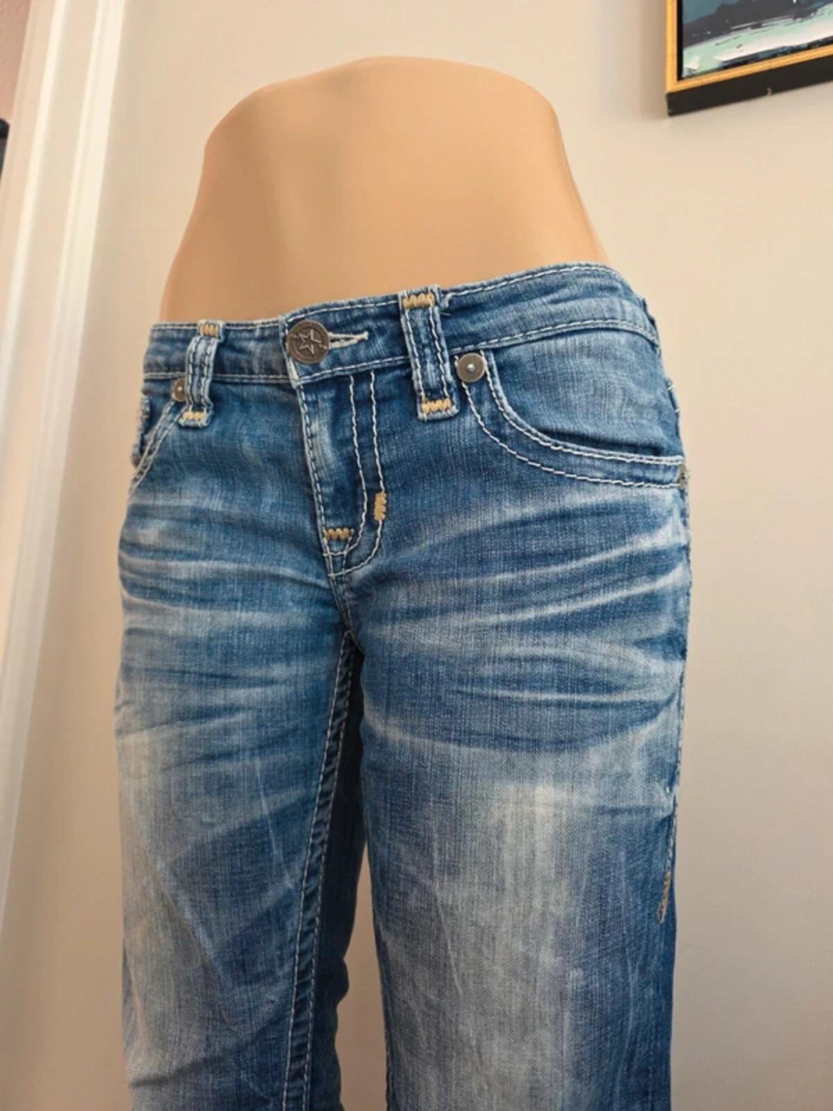 Big Star Low Rise Capri Vintage Y2K Jeans UK Size 10/12