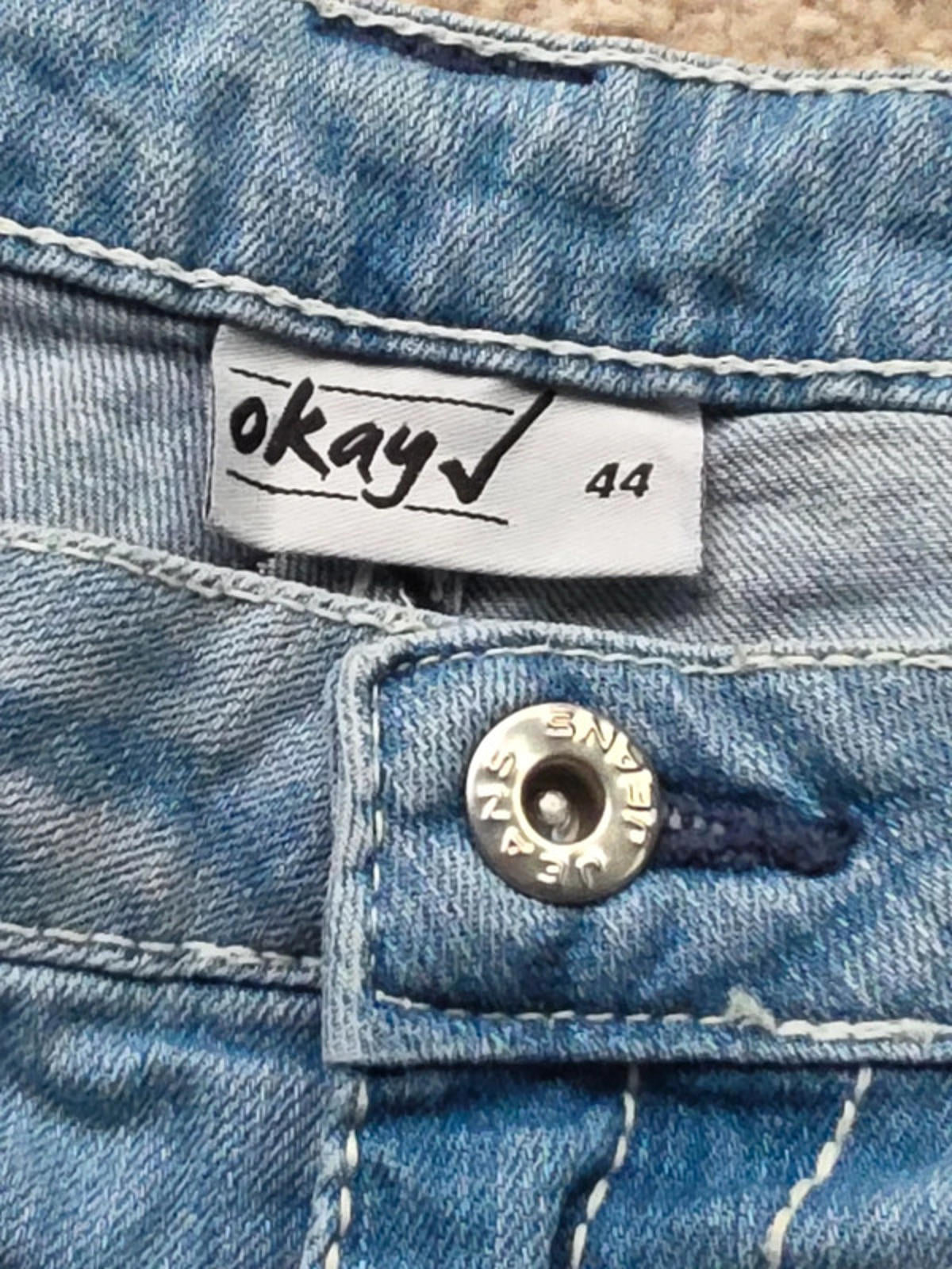 Vintage Y2K Okay Mid Rise Capri Jeans UK Size 18
