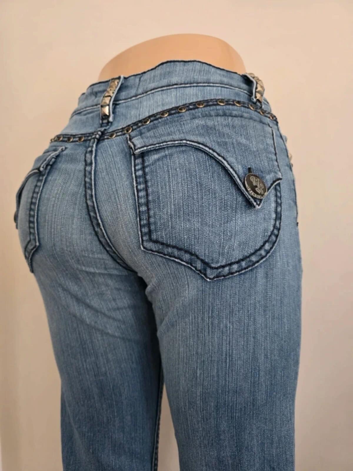Vintage Y2K Uknighted Mid Rise Bootcut Jeans UK Size 8