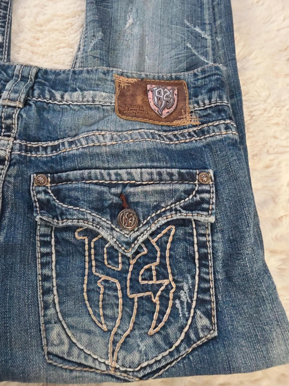 Vintage Y2K 1921 Straight Mid Rise Jeans UK Size 10
