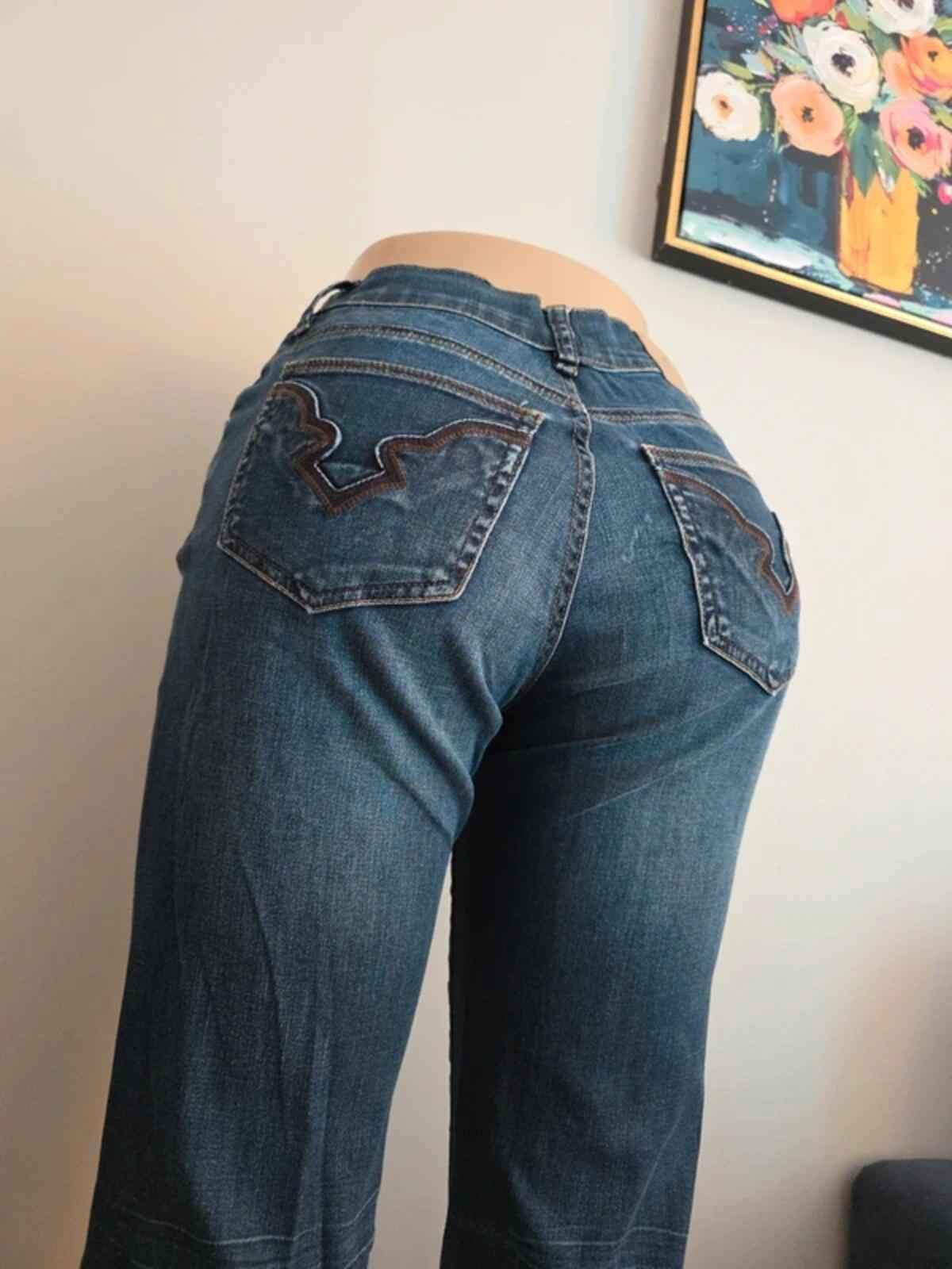Buffalo David Bitton Low Rise Bootcut Vintage Y2K Jeans UK Size 8