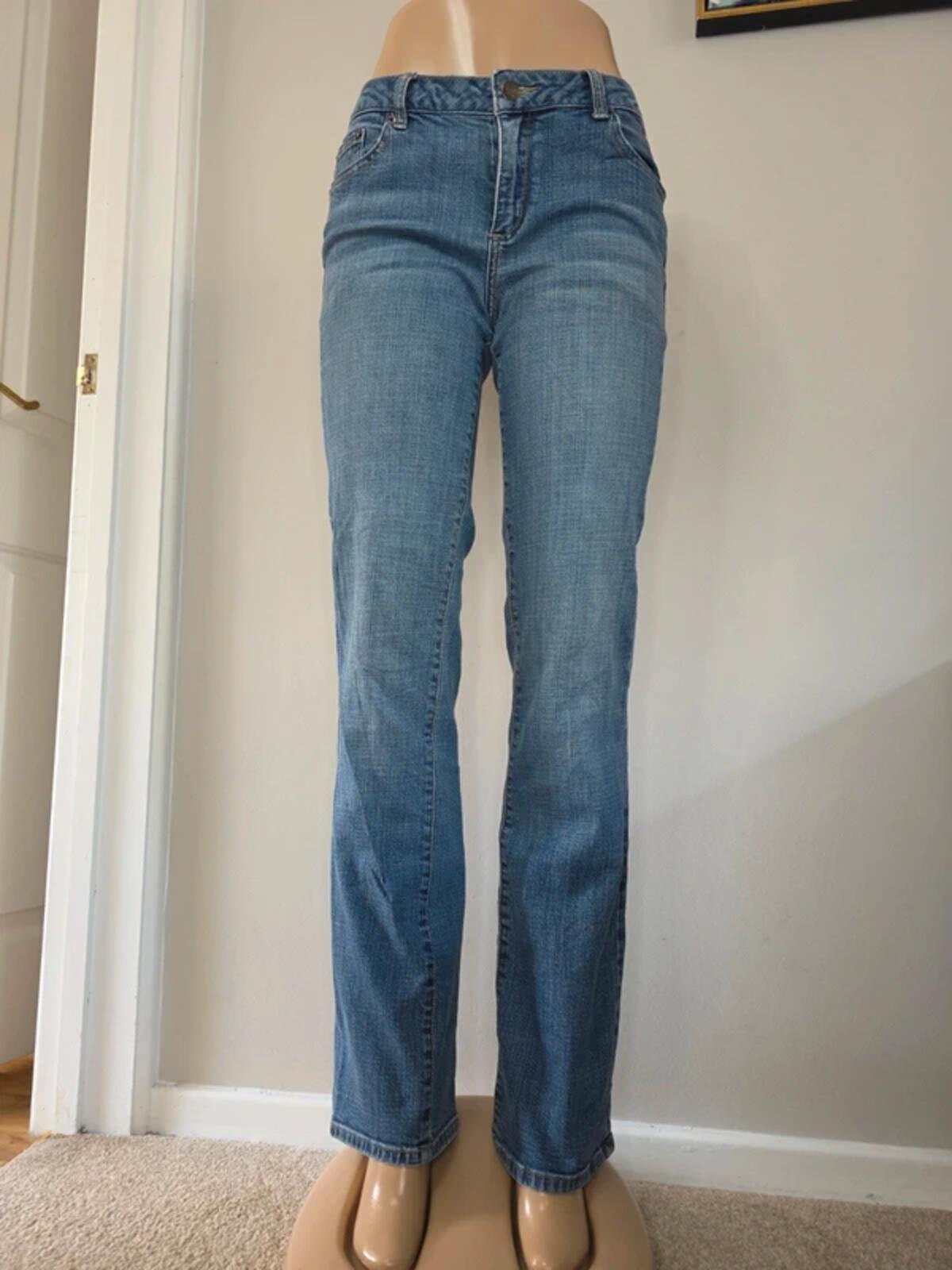 Garage Low Rise Straight Vintage Y2K Jeans UK Size 10 Tall