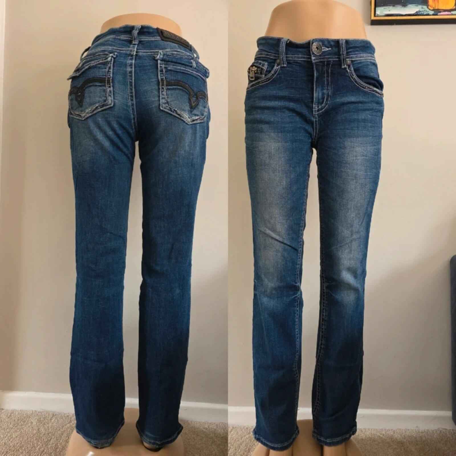 Blackarv Mid Rise Straight Vintage Y2K Jeans UK Size 10