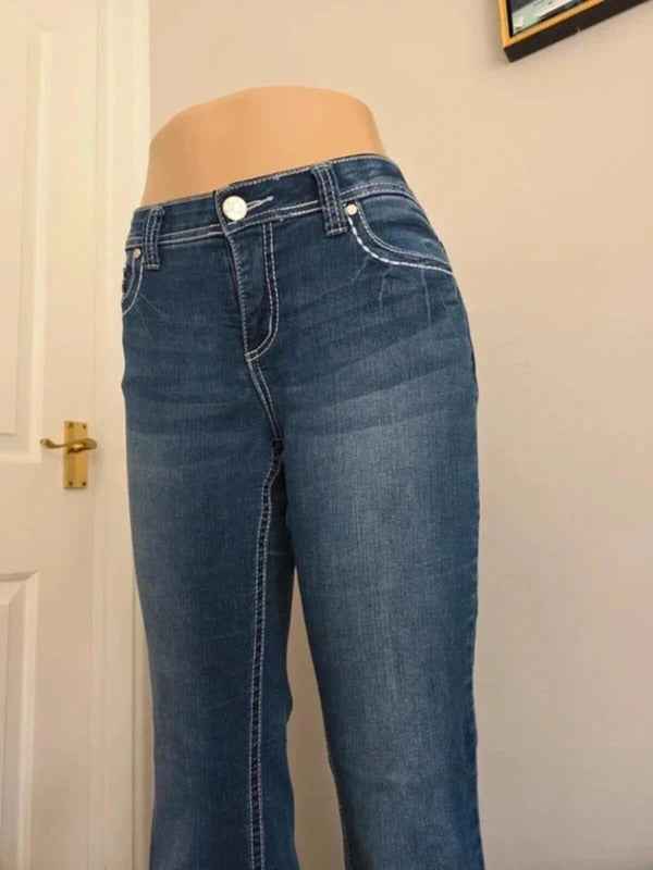 Love Indigo Mid Rise Bootcut Vintage Y2K Jeans UK Size 12