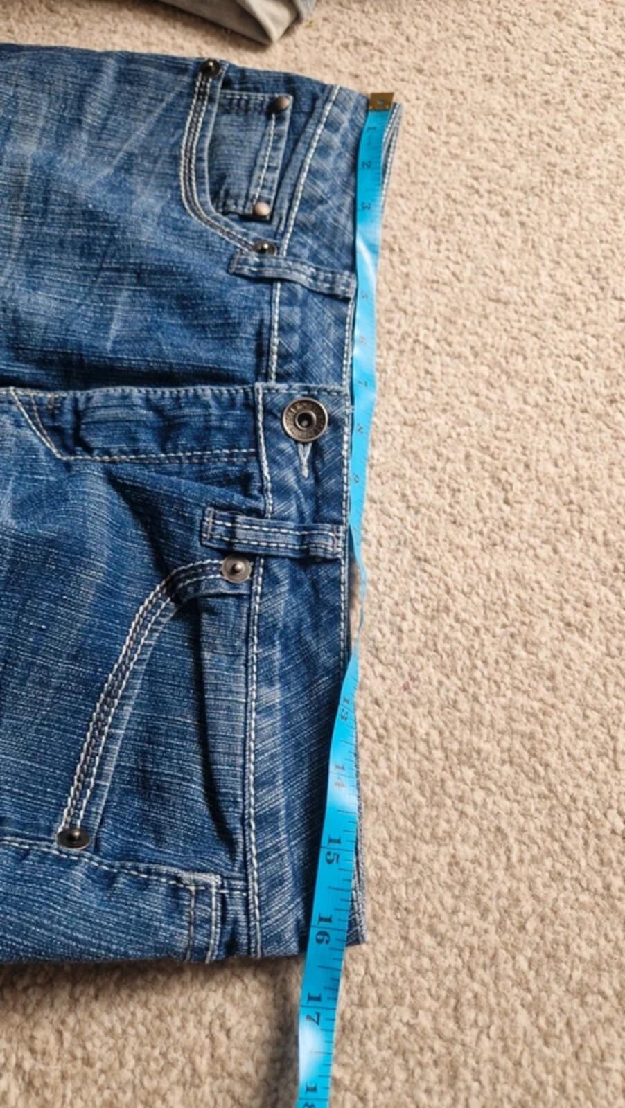 Y2K "Royalty" Mid Rise Bootcut Flared Denim Jeans UK 12