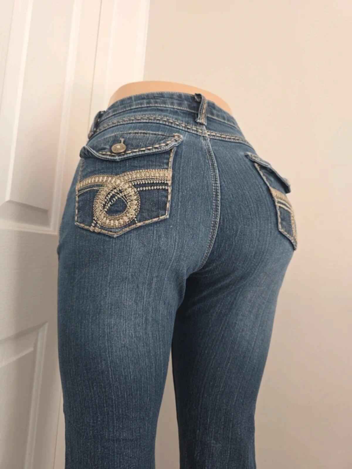 CHO Premium Mid Rise Baby Bootcut Jeans UK Size 10